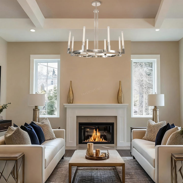 Cannel Round Chandelier 48''
