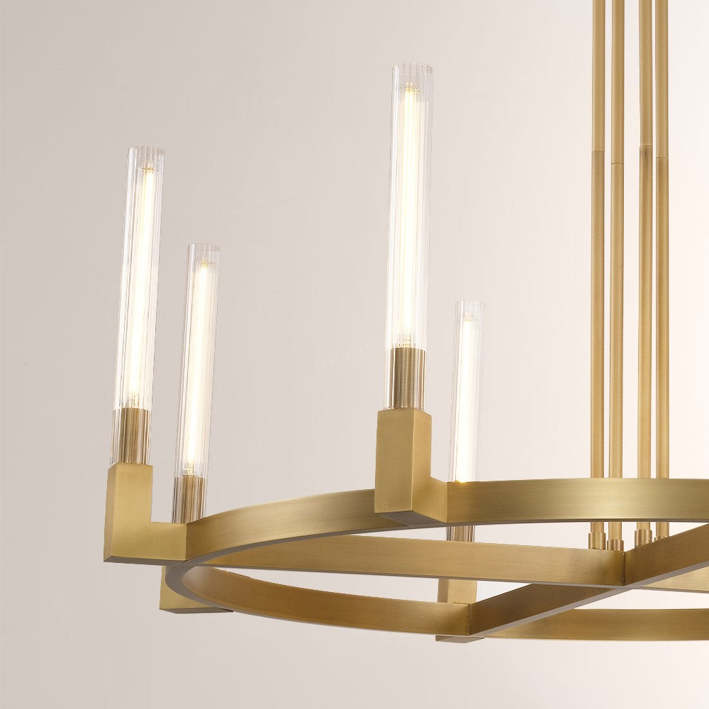 Cannel Round Chandelier 48''