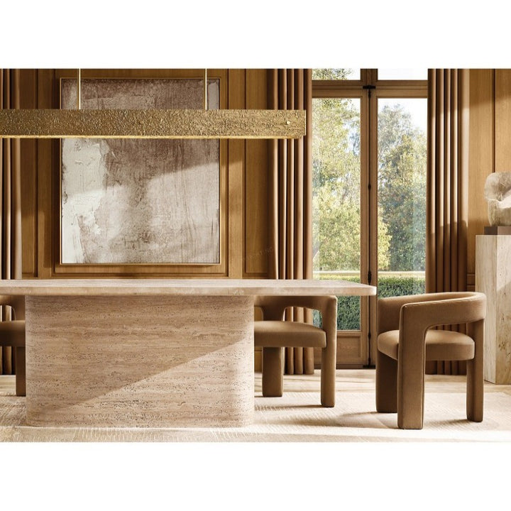 Vitano Carved Rectangular Dining Table 72“L