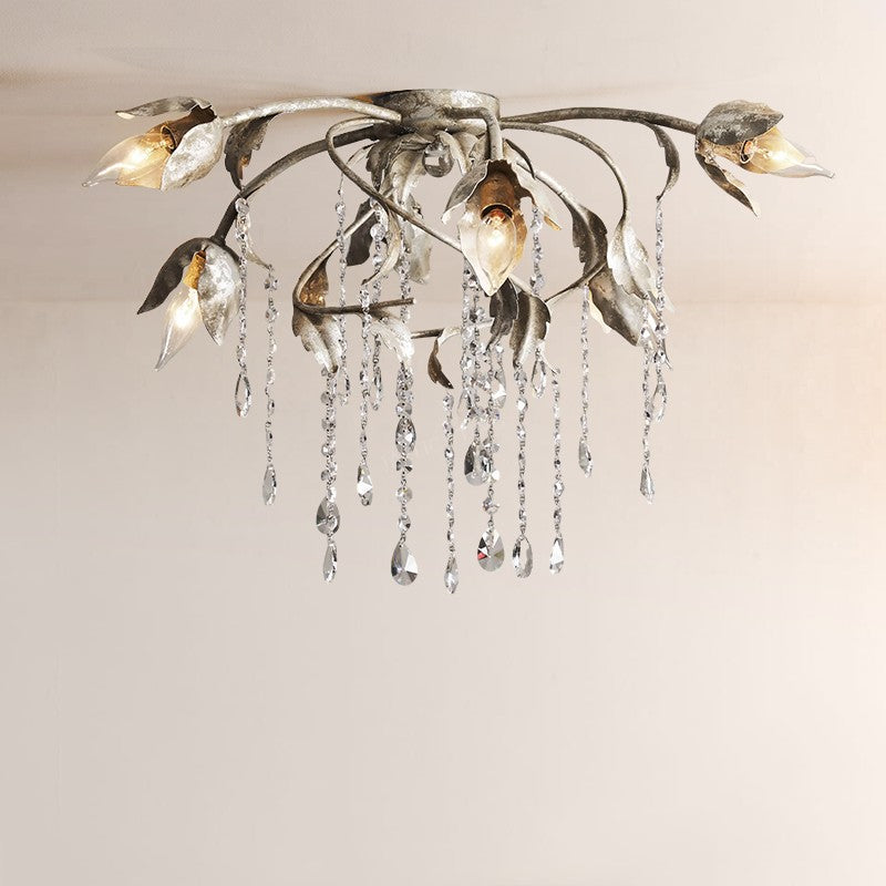 Kaile Crystal Flushmount Ceiling Light 23''D-32‘’D