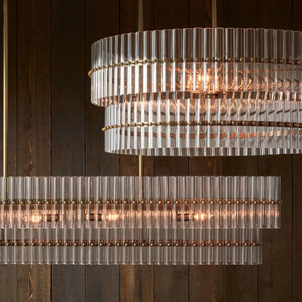 Miky Crystal Linear Chandelier