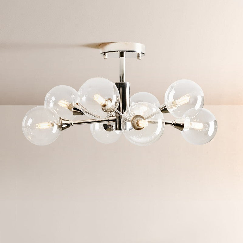 Apolo Glass Globe Flushmount