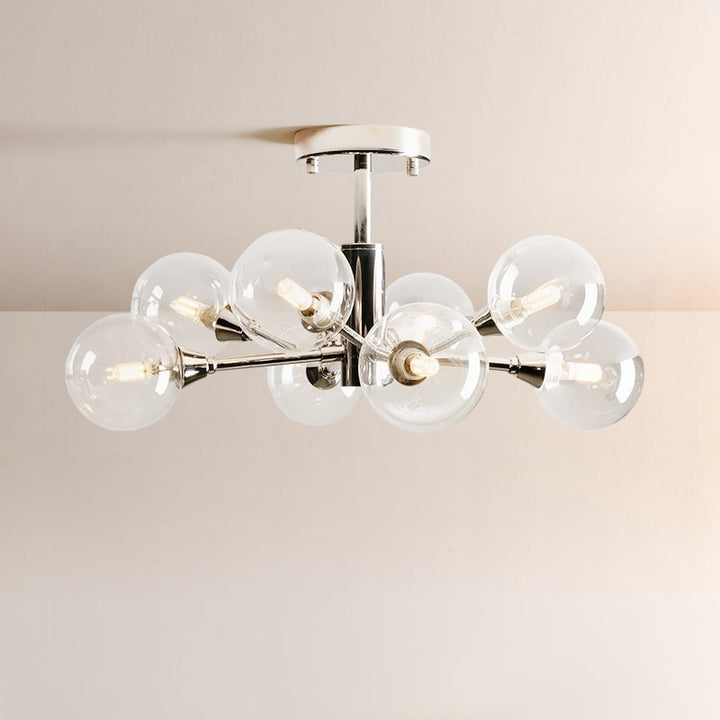Apolo Glass Globe Flushmount