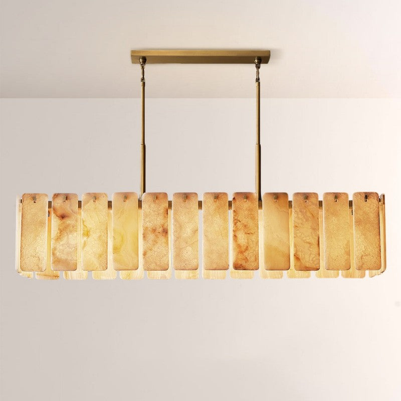 Belamette Onyx Rectangular Chandelier 72"W