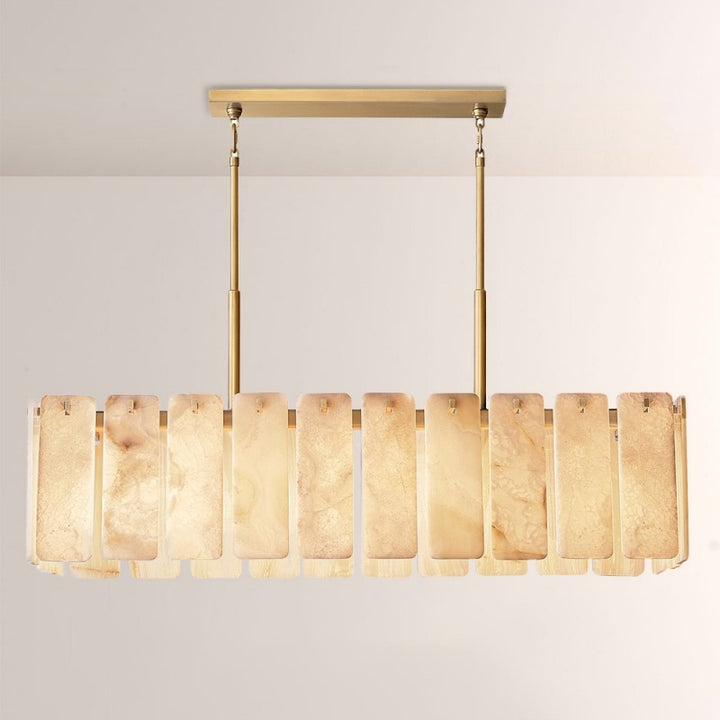 Belamette Onyx Rectangular Chandelier 60"W