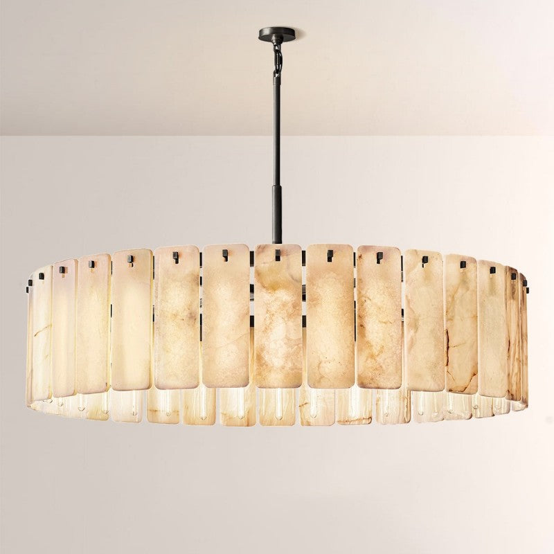 Belamette Onyx Round Chandelier60"D