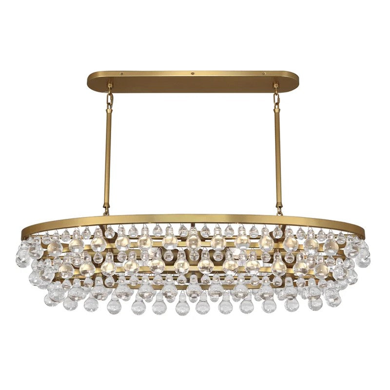 Abee Waterdrop Oval Chandelier 43"