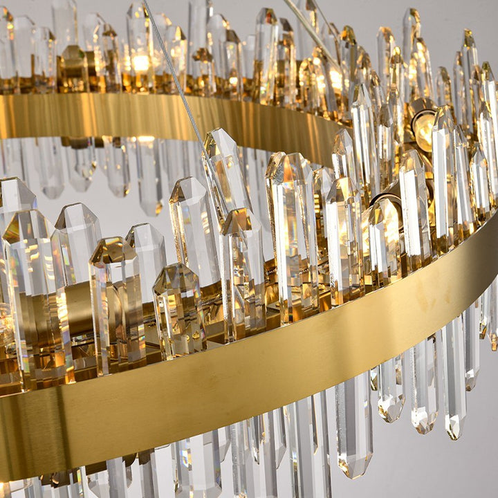 Titan Grace Round Crystal Chandelier 40"D