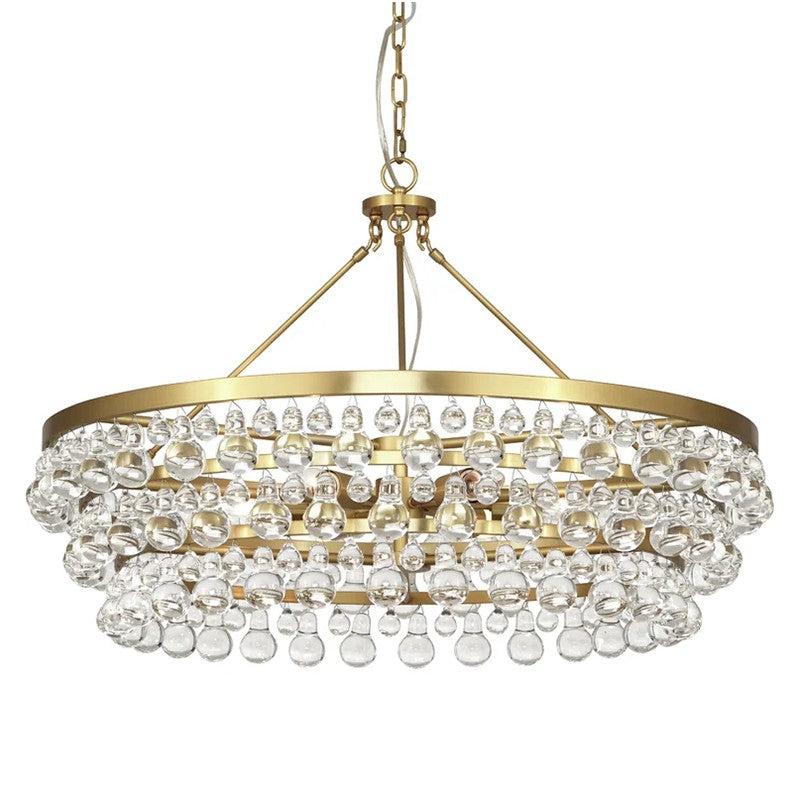 Abee Waterdrop Round Chandelier 35"