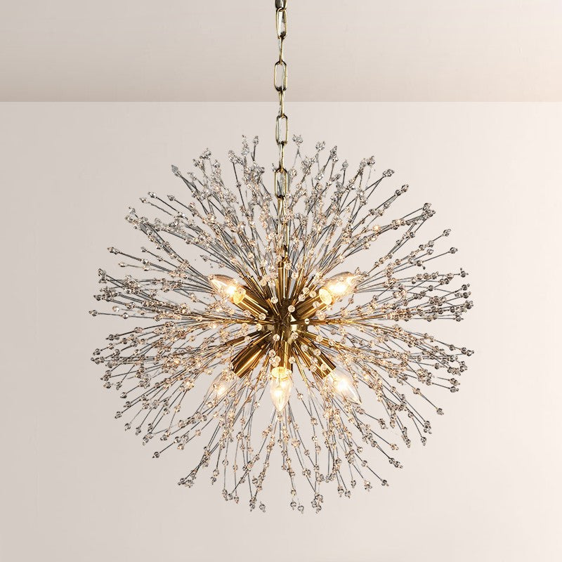 Sunpetal Round Chandelier 22"D