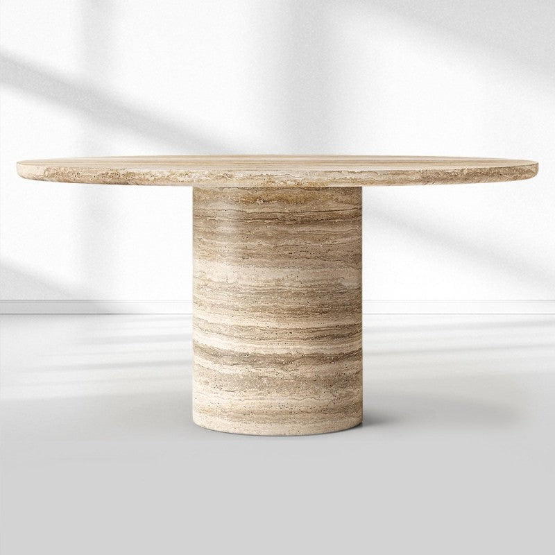 Vitano Carved Round Dining Table 48“D