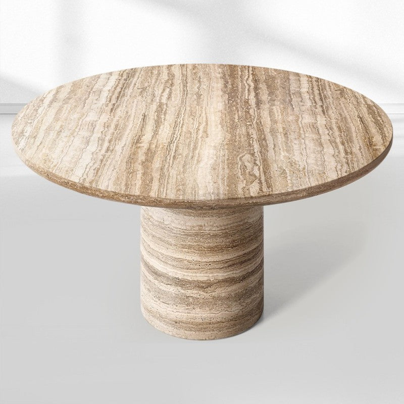 Vitano Carved Round Dining Table 48“D