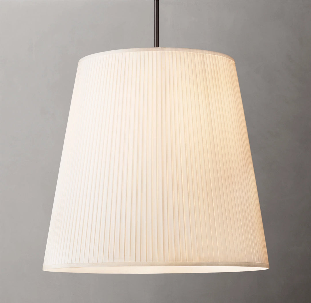 Reeva Pleated Barrel Pendant