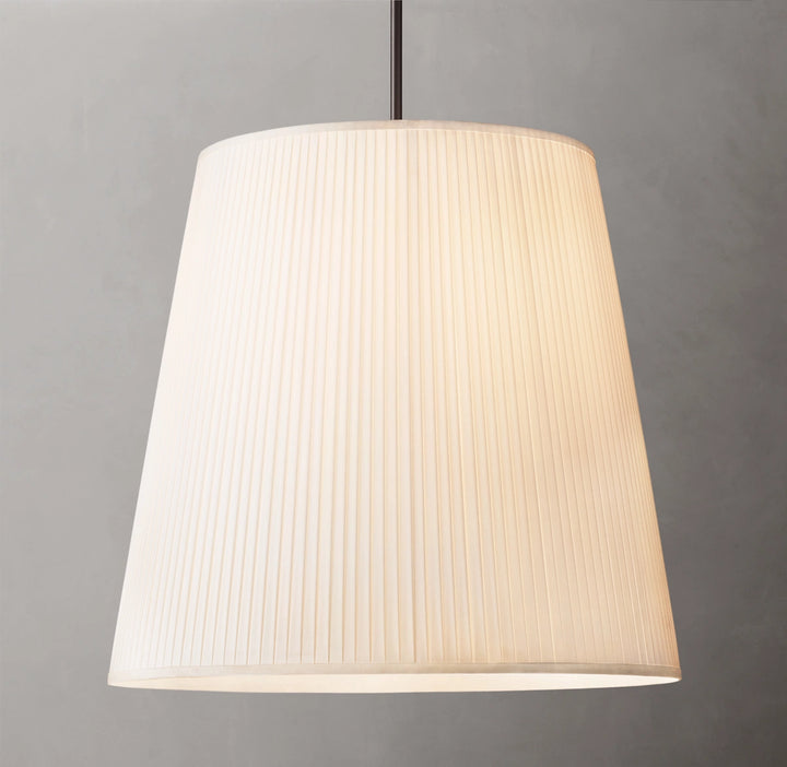 Reeva Pleated Barrel Pendant
