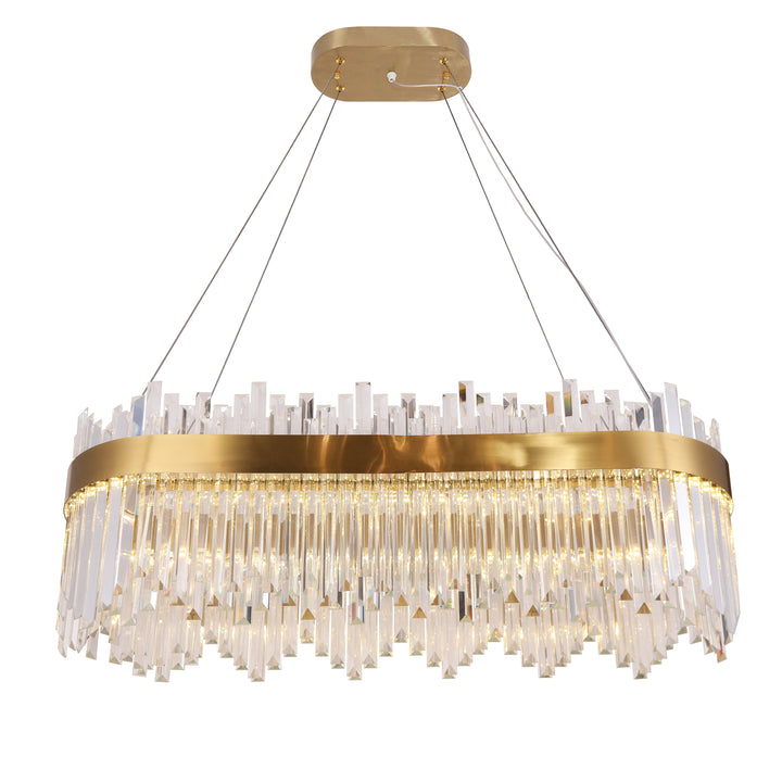 Cebal Odeon Oval Crystal Fringe Chandelier