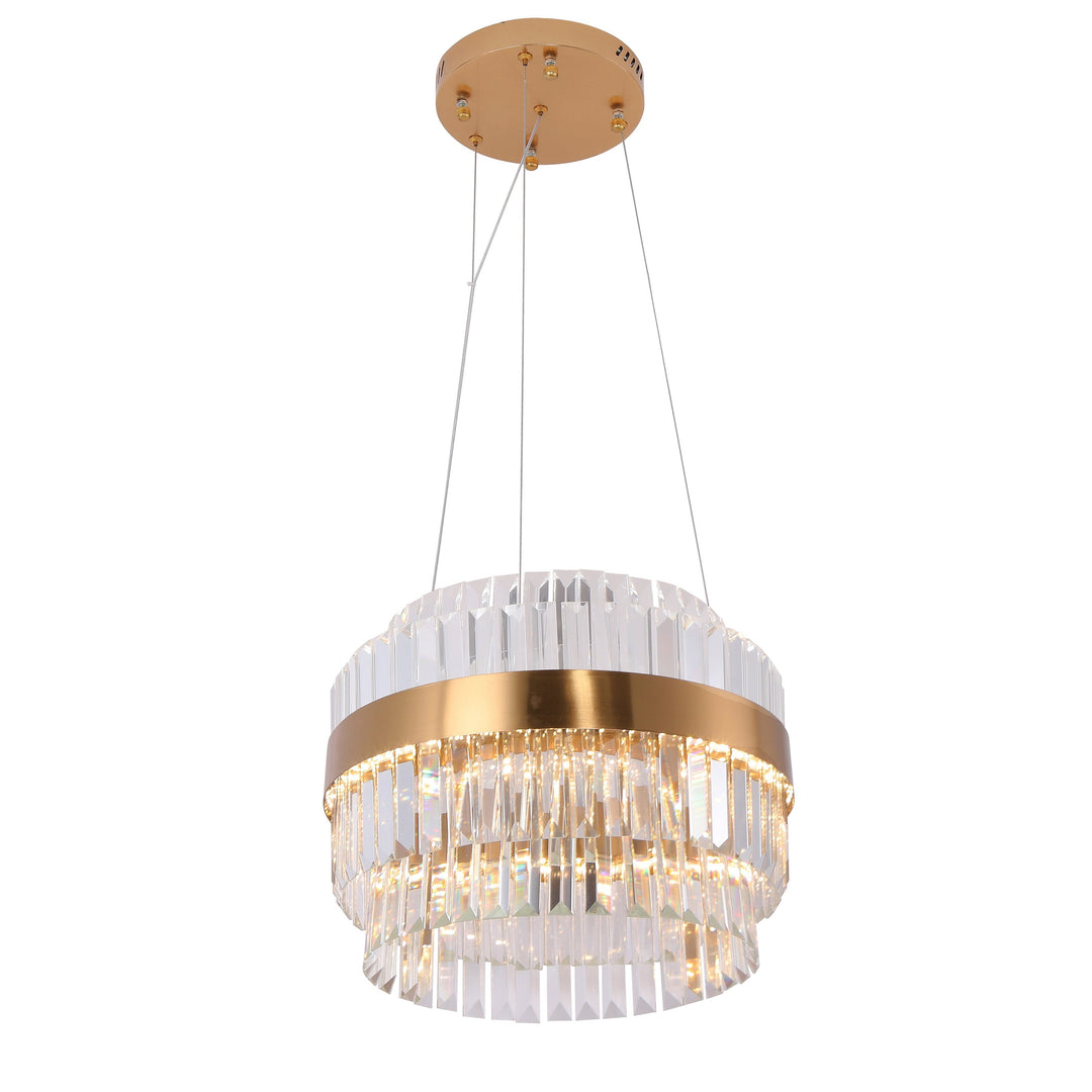 Cebal Odeon Round Crystal Fringe Chandelier