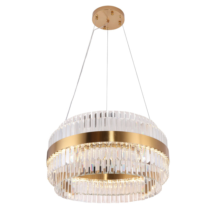 Cebal Odeon Round Crystal Fringe Chandelier