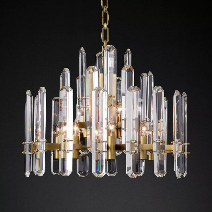 Downton Round Chandelier 24"