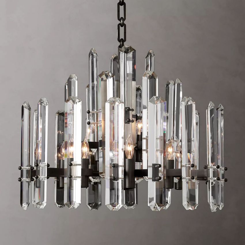 Downton Round Chandelier 24"