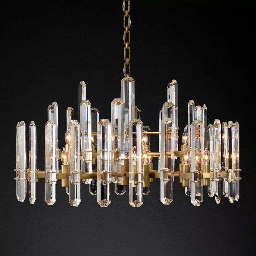 Downton Round Chandelier 36"