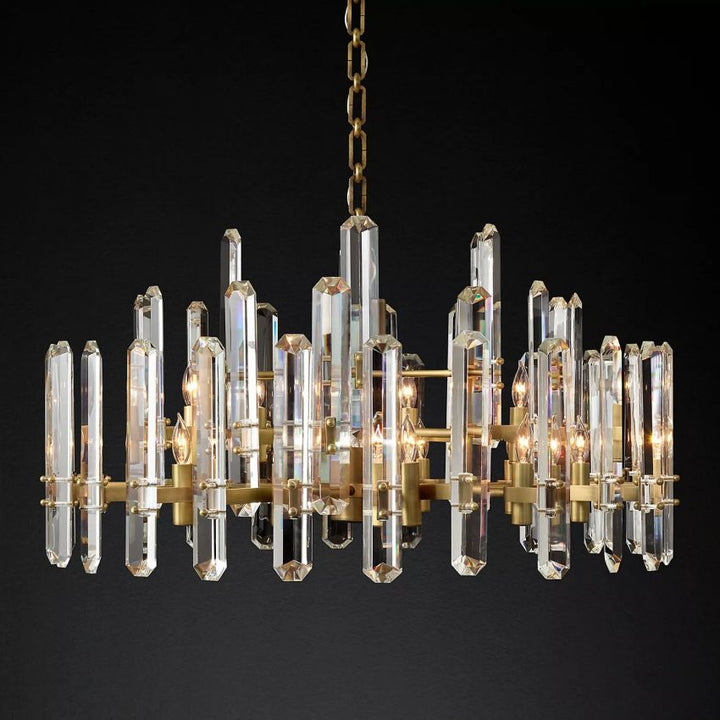 Downton Round Chandelier 36"