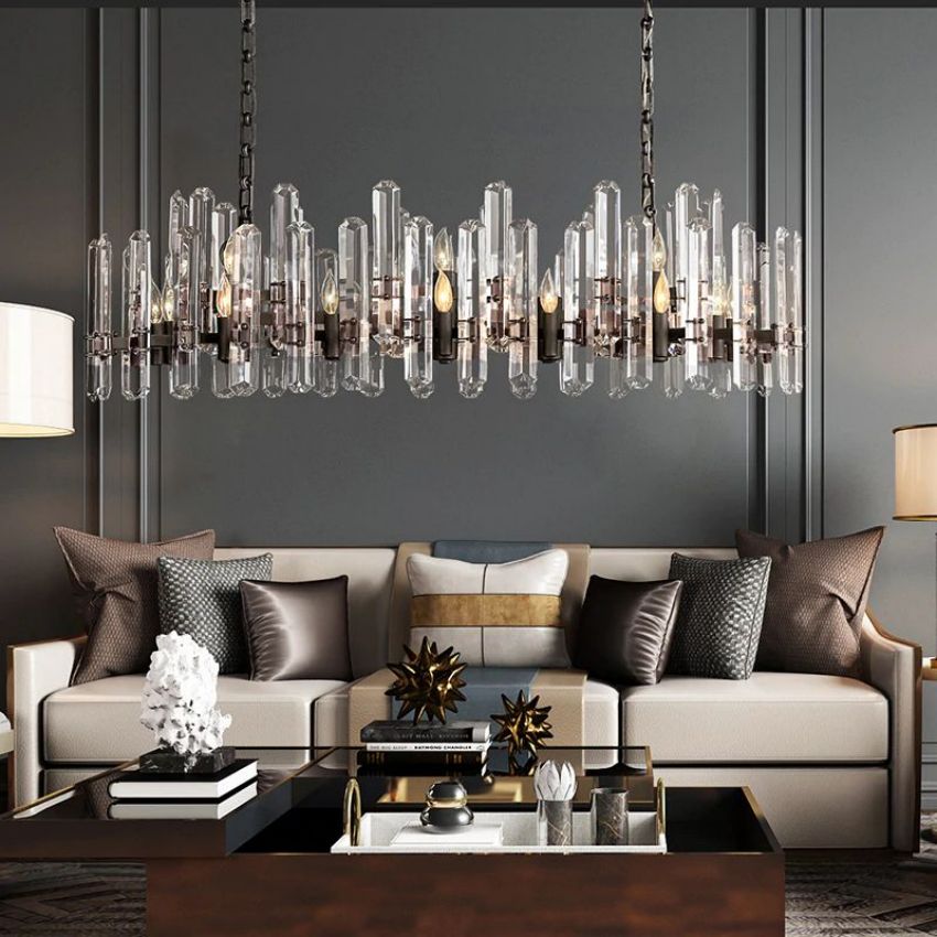 Downton Linear Chandelier 54"