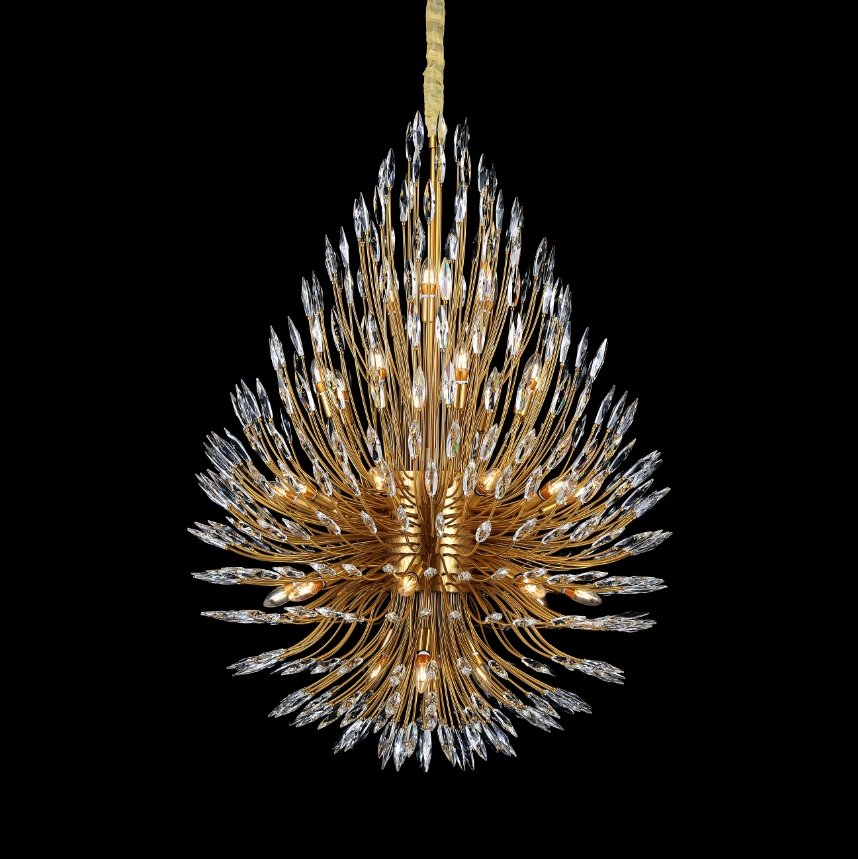 Lily Starburst Crystal Sputnik Chandelier