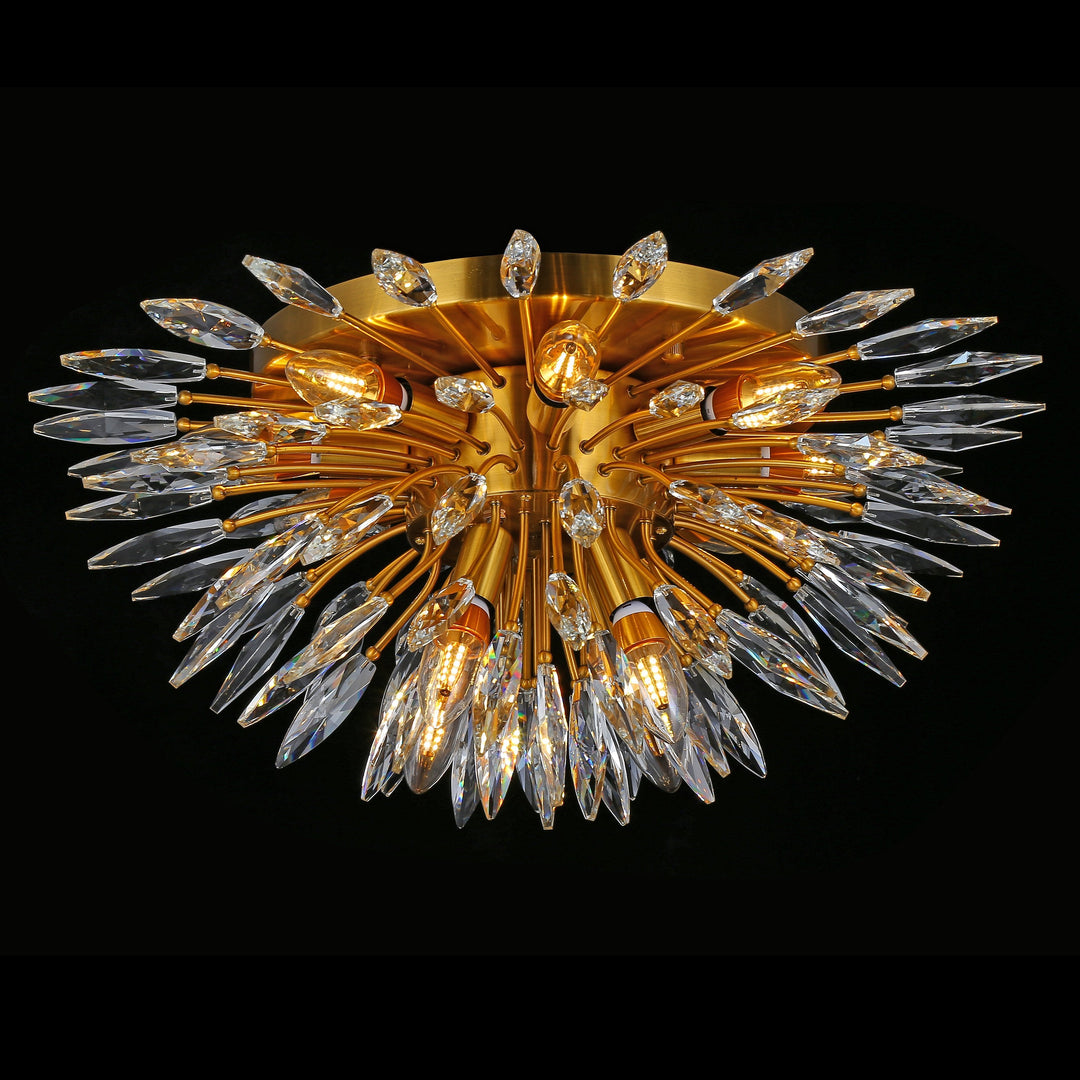 Lily Starburst Crystal Sputnik Flushmount