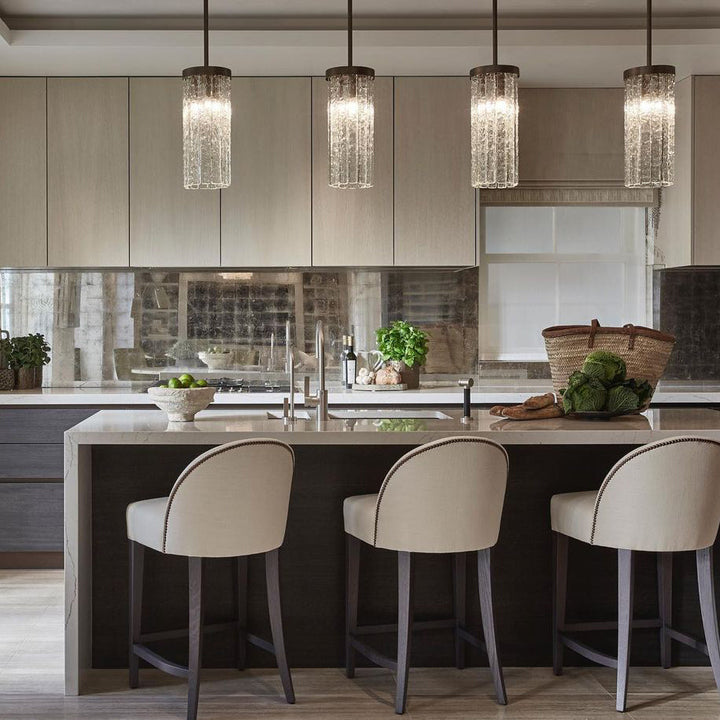 Seline Textured Glass Kitchen Island Pendant Light