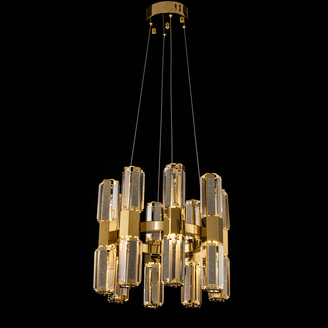 Olivia 3-Tier Round Chandelier