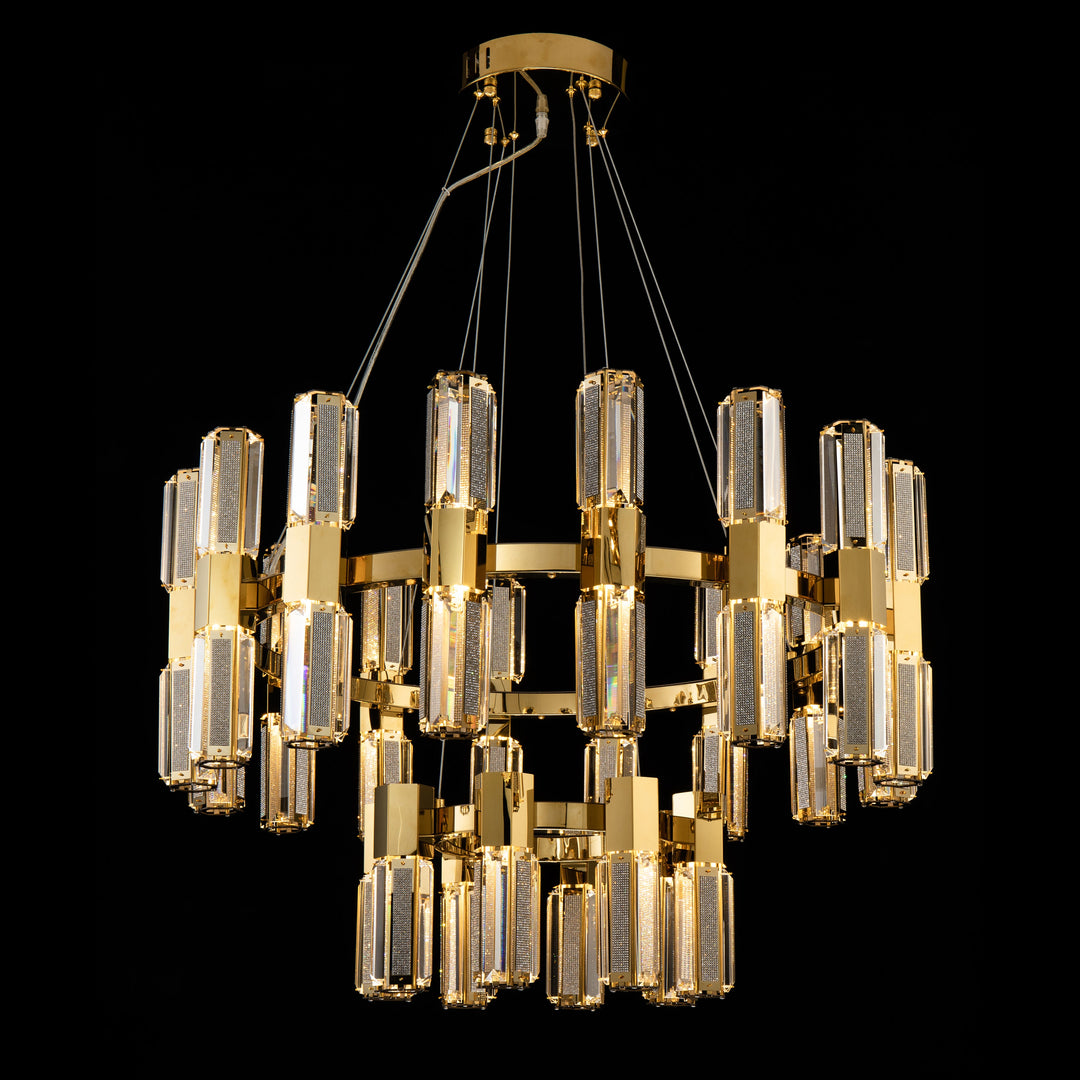 Olivia 3-Tier Round Chandelier