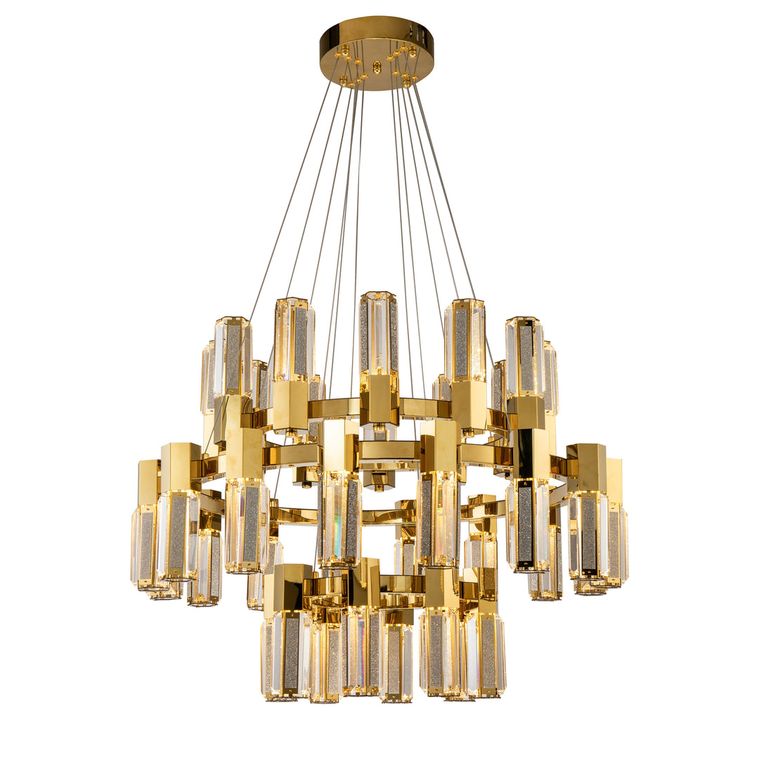 Olivia 3-Tier Round Chandelier