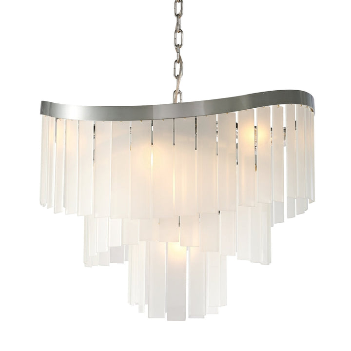 Roundel Odeon Fringe Crystal Chandelier