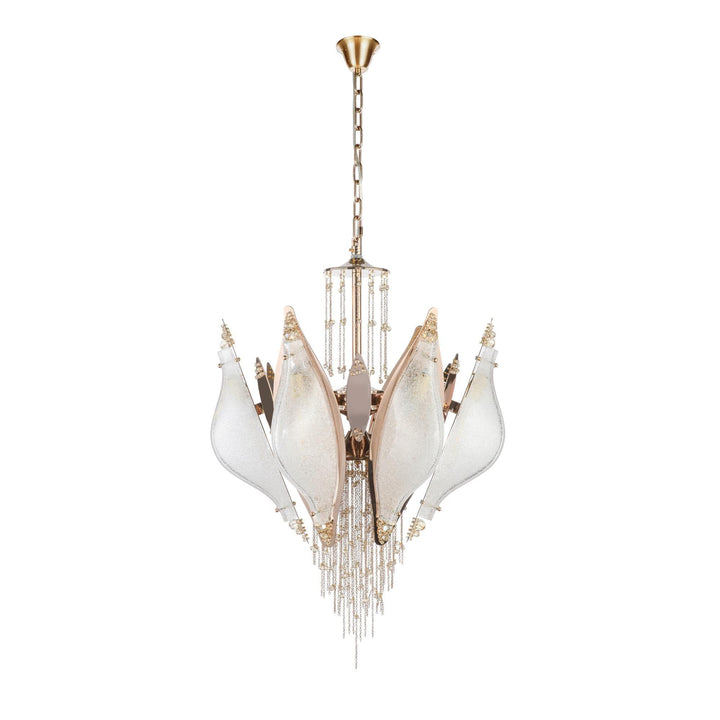 Aria Closed-Flower Crystal Chandelier