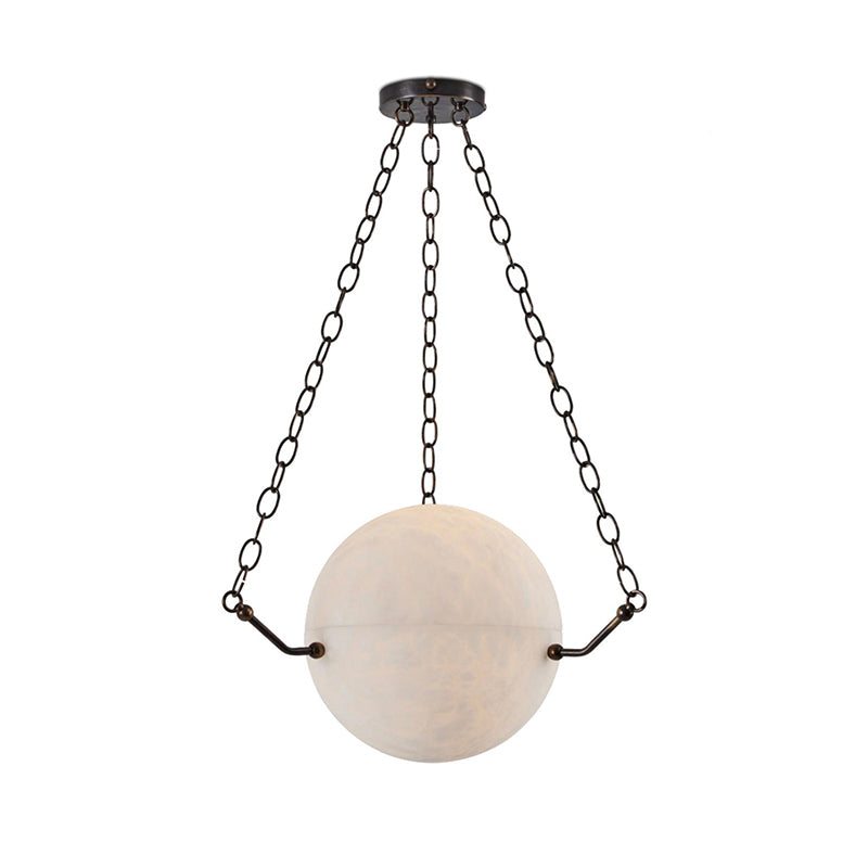 Aaron Alabaster Sphere Suspension Lamp