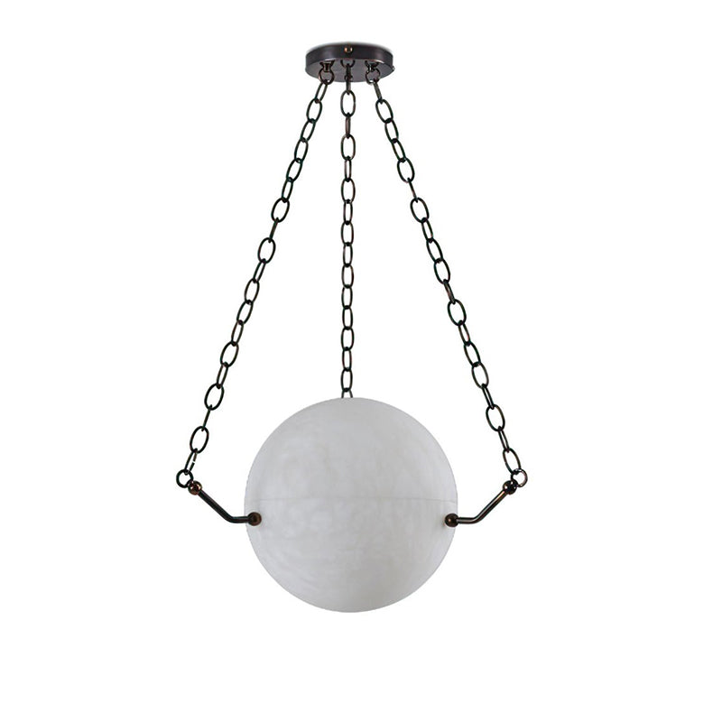 Aaron Alabaster Sphere Suspension Lamp