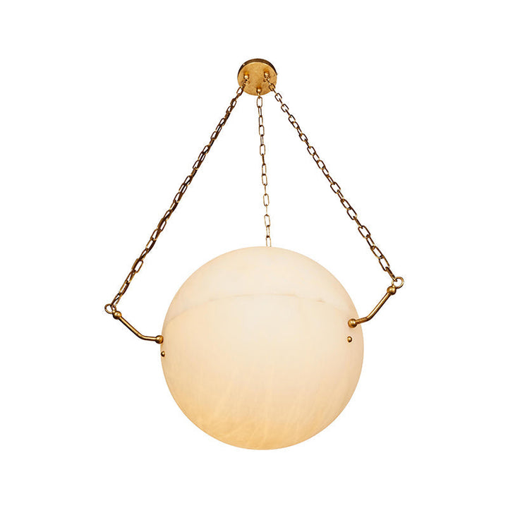 Aaron Alabaster Sphere Suspension Lamp