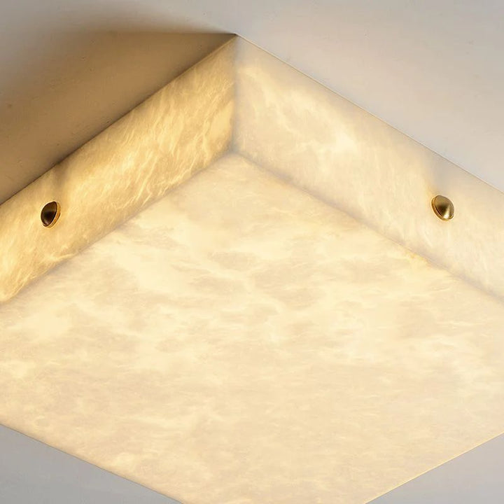 Alabaster Square Flushmount