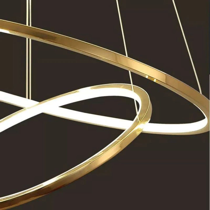 Amina Golden Rings Chandelier