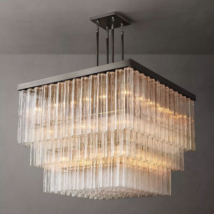 Chelo Square Chandelier 45"