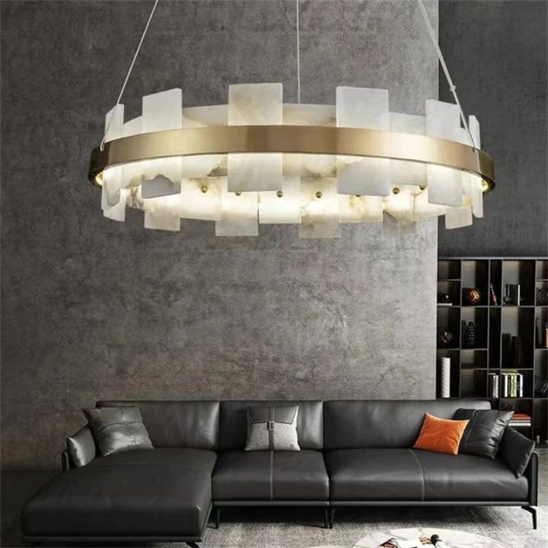 Alabaster Glo Modern Chandelier