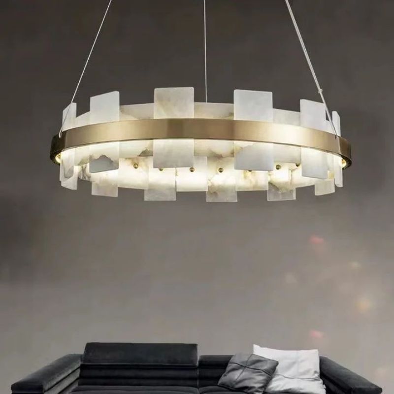 Alabaster Glo Modern Chandelier