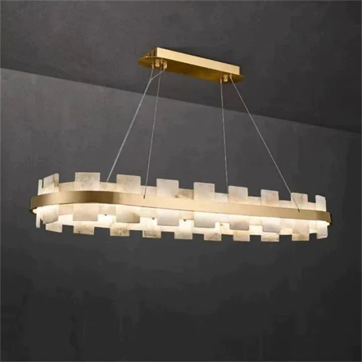 Alabaster Glo Modern Chandelier