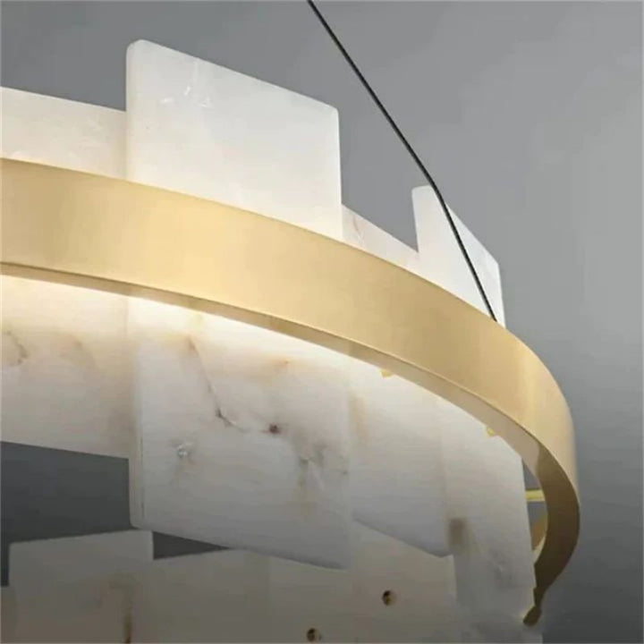 Alabaster Glo Modern Chandelier