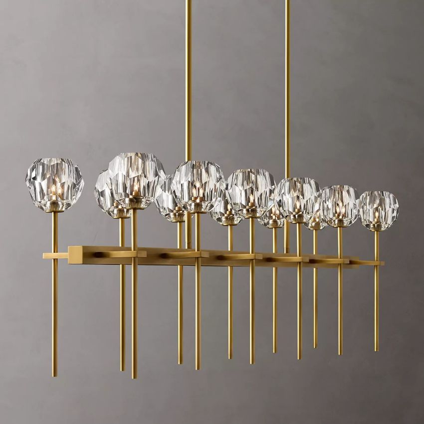 Crysball Linear Chandelier