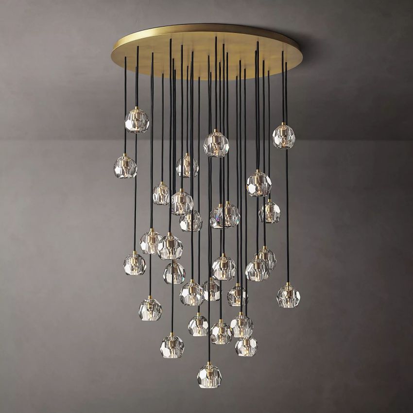 Crysball Round Cluster Chandelier