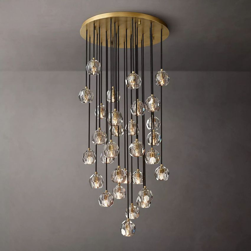 Crysball Round Cluster Chandelier