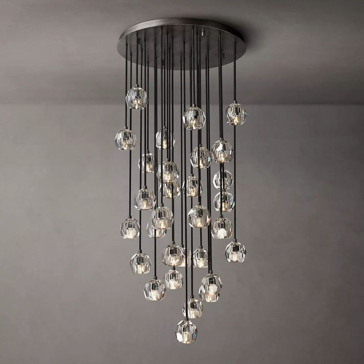 Crysball Round Cluster Chandelier