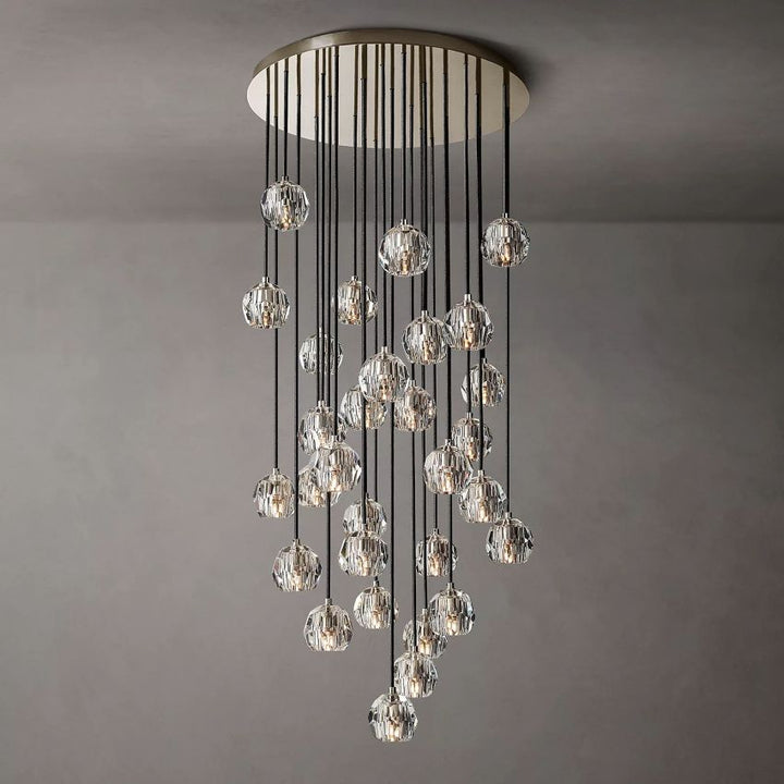 Crysball Round Cluster Chandelier