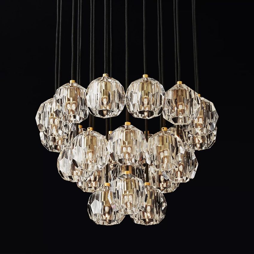 Crysball Round Cluster Chandelier